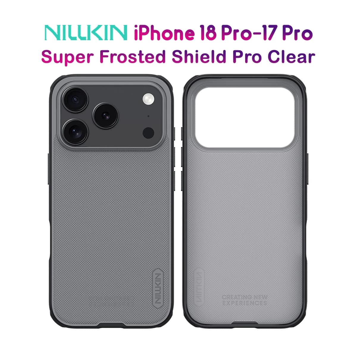 قاب ضدضربه دودی iPhone 18 Pro مارک نیلکین مدل Super Frosted Shield Pro Clear — تصویر ۹