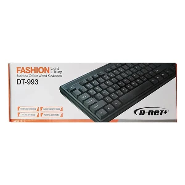 کیبورد سیم دار دی-نت مدل DT-993 — تصویر ۴