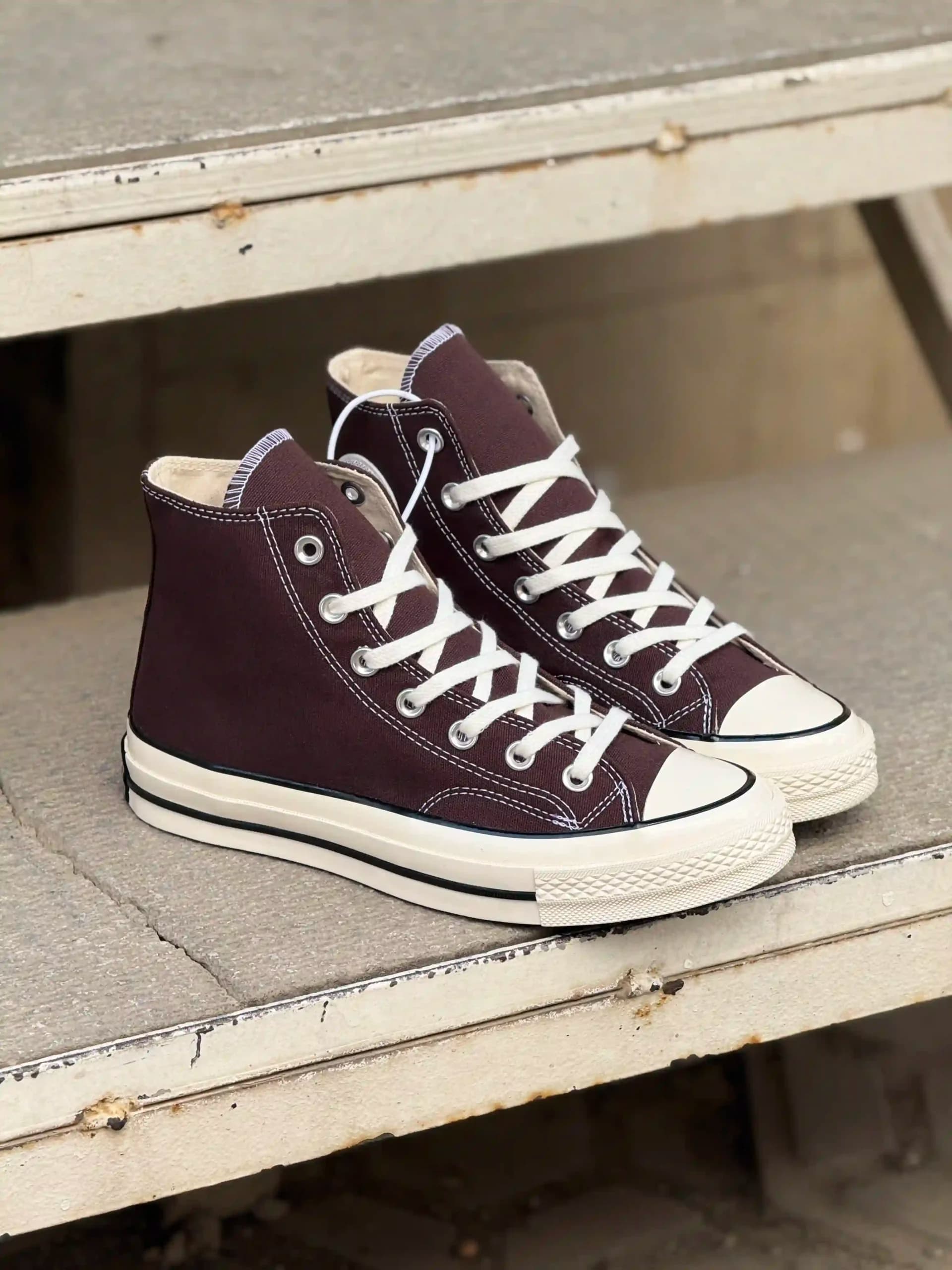 کانورس ساقدار قهوه ای – Converse Chuck 70 high brown — تصویر ۲