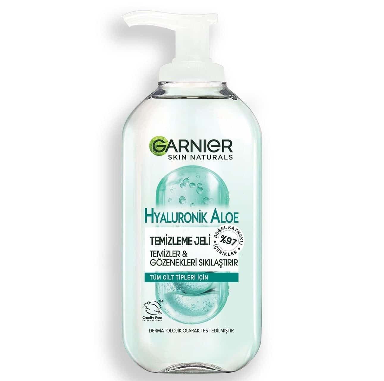 ژل شستشو گارنیر Garnier آلوئه ورا مدل Hyaluronic Aloe حجم 200 میل — تصویر ۳