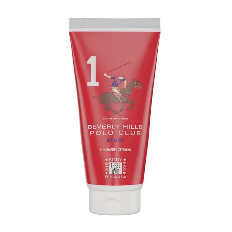 شاور کرم مردانه قرمز بورلی هیلز پولو کلاب 150ML — تصویر ۳