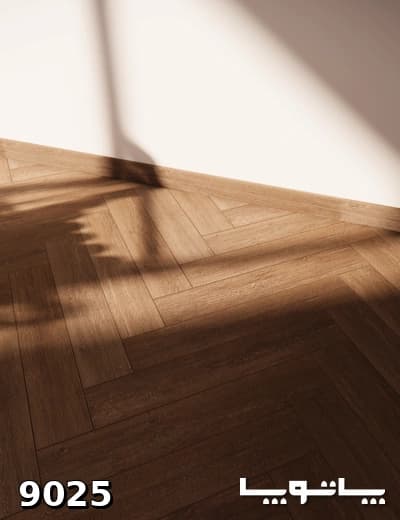 پارکت لمینت یشیل سری لیگنا شیاردار جناغی کد ۹۰۲۵ — تصویر ۳