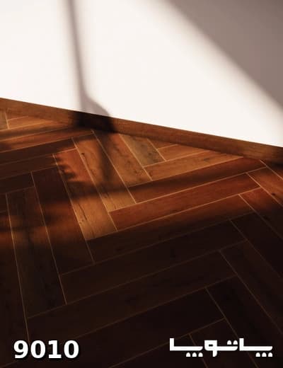 پارکت لمینت یشیل سری لیگنا شیاردار جناغی کد ۹۰۱۰