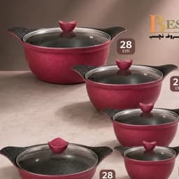 سرویس قابلمه 10 پارچه مینی چدنی گرانیتی بست BEST — تصویر ۲