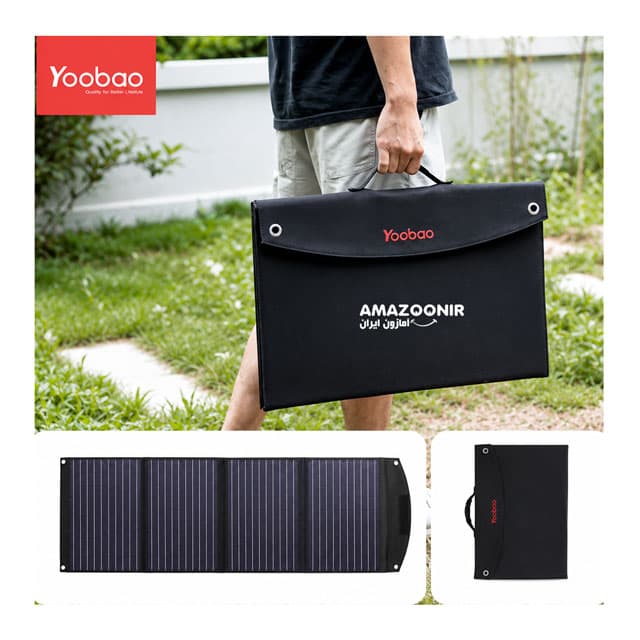 پنل خورشیدی تاشو قابل حمل Yoobao مدل YB-120W — تصویر ۱۱