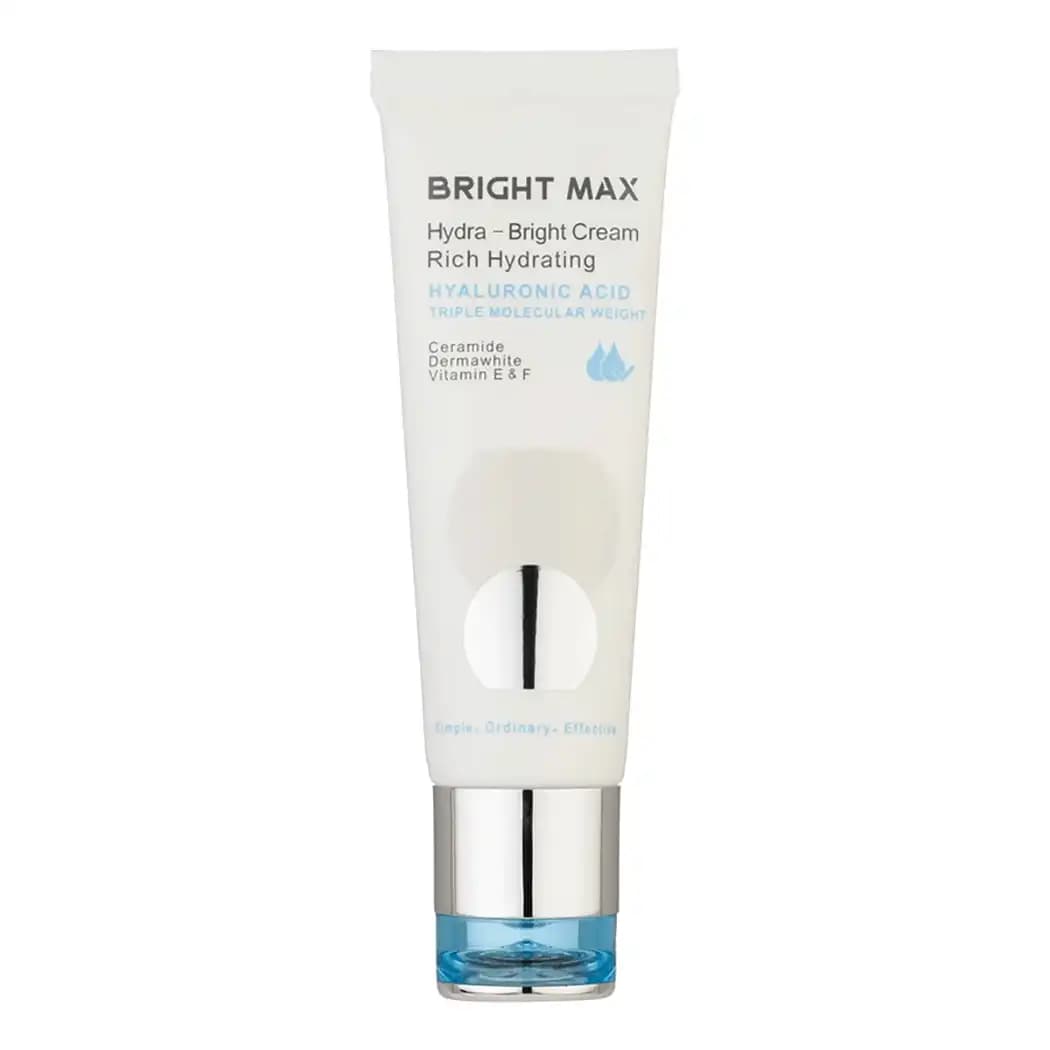 کرم آبرسان صورت و گردن برایت مکس مدل Rich Hydrating مناسب پوست خشک و معمولی حجم 50 میلیلیتر