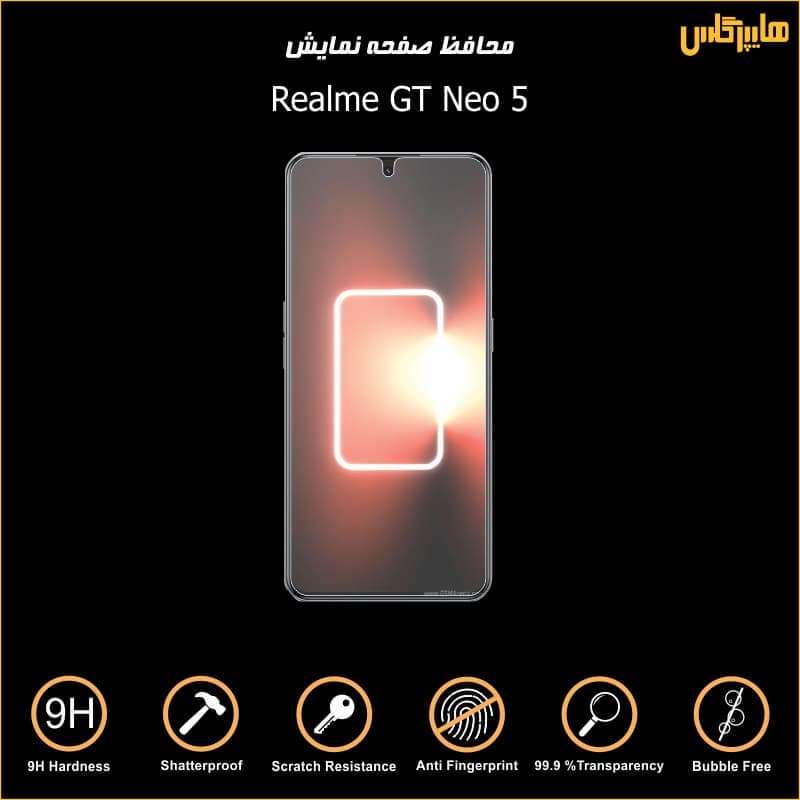 محافظ صفحه نمایش گوشی ریلمی Realme GT Neo 5 — تصویر ۳
