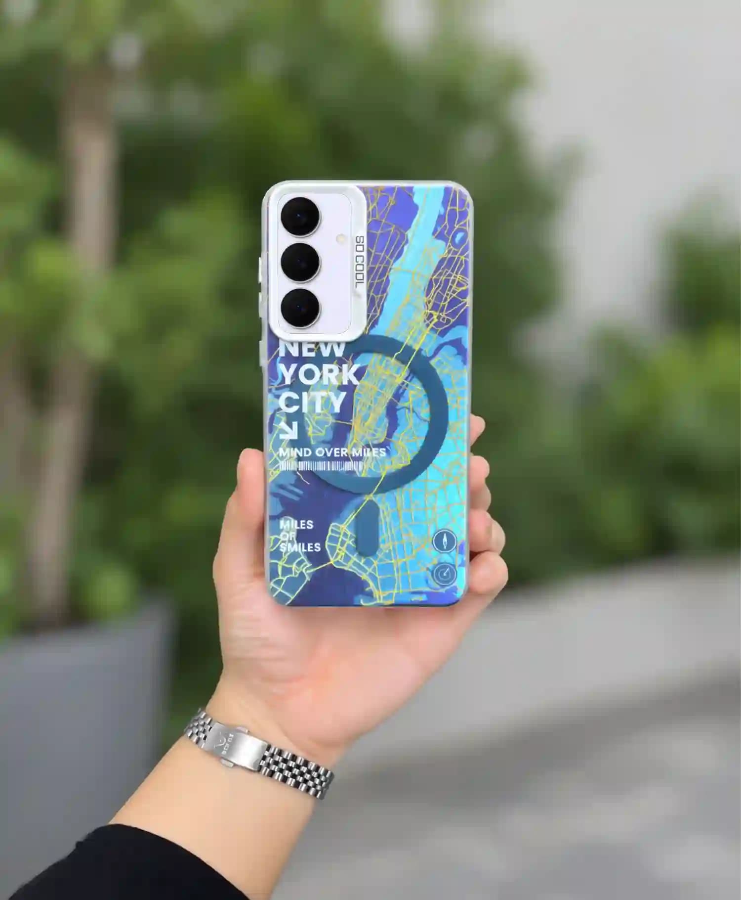 قاب فانتزی So Cool طرح نیویورک سیتی گوشی موبایل Samsung S25 FE — تصویر ۳