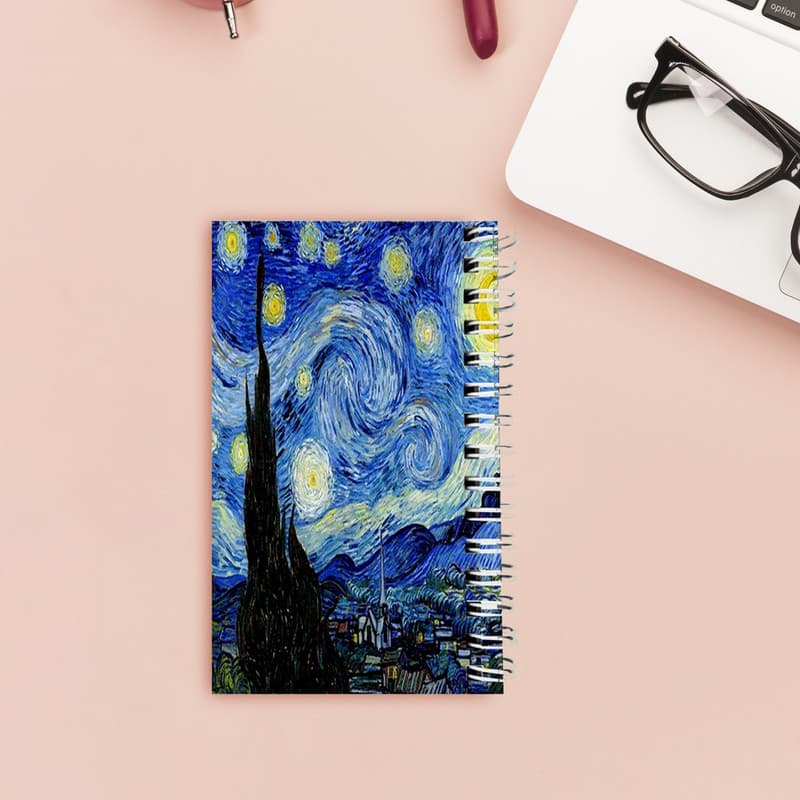 دفترچه یادداشت مدل to do list طرح شب پر ستاره ونگوگ کد 1627927 — تصویر ۶