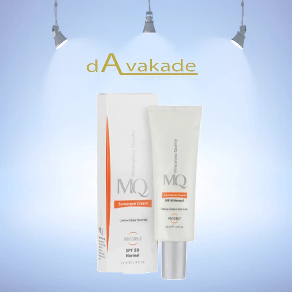 کرم ضد آفتاب SPF50 بیرنگ پوست نرمال ام کیو MQ — تصویر ۲