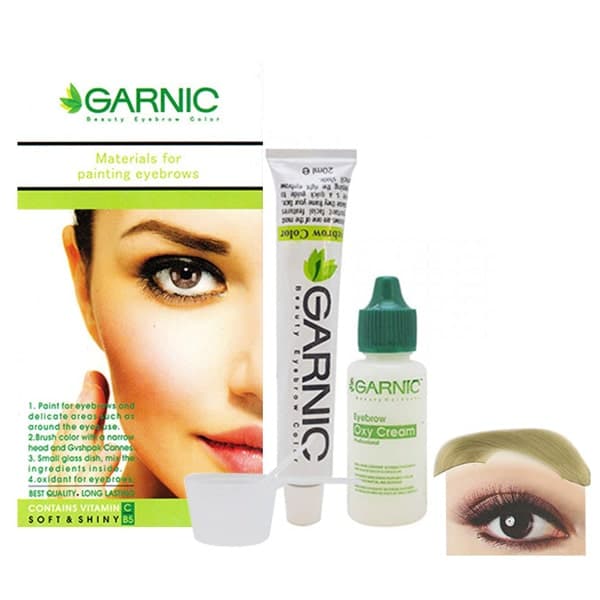 کیت رنگ ابرو گیاهی گارنیک بلوند سوپر پلاتینه کد GN10