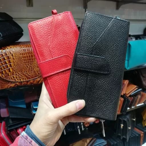 کیف پول چرم طبیعی گاوی با ضمانت نامه کتبی.کیف دور مچ.کیف موبایل.نانوک چرم.کیف دستی زنانه.کیف پول .کیف پول رنگی.چرم طبیعی