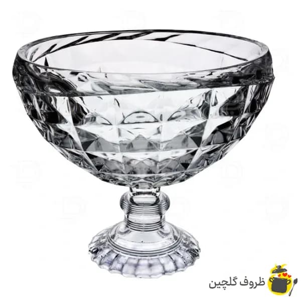 کاسه آجیل خوری پایه دار آکوامارین