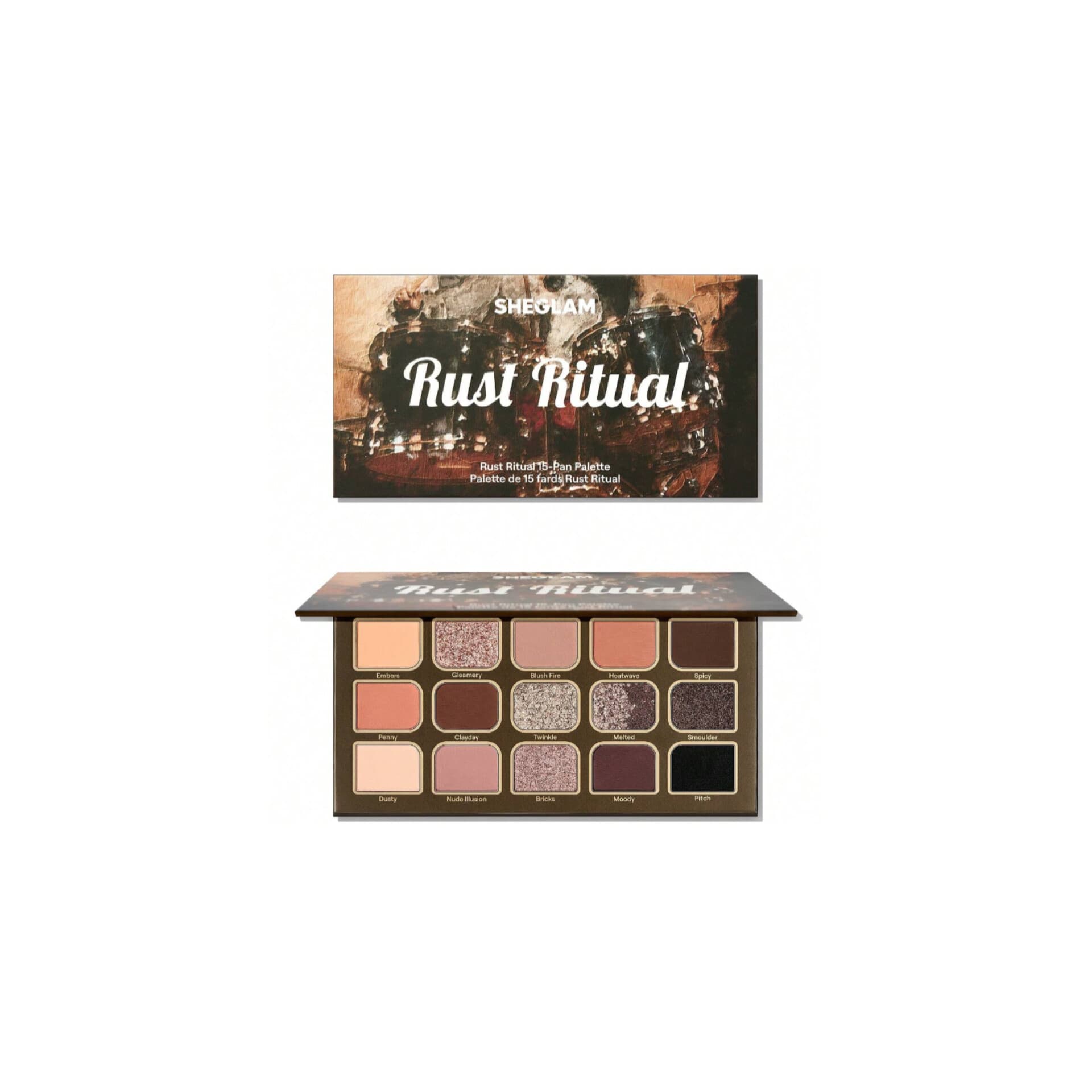 پالت سایه چشم 15 رنگ شیگلم مدل Rust Ritual — تصویر ۳