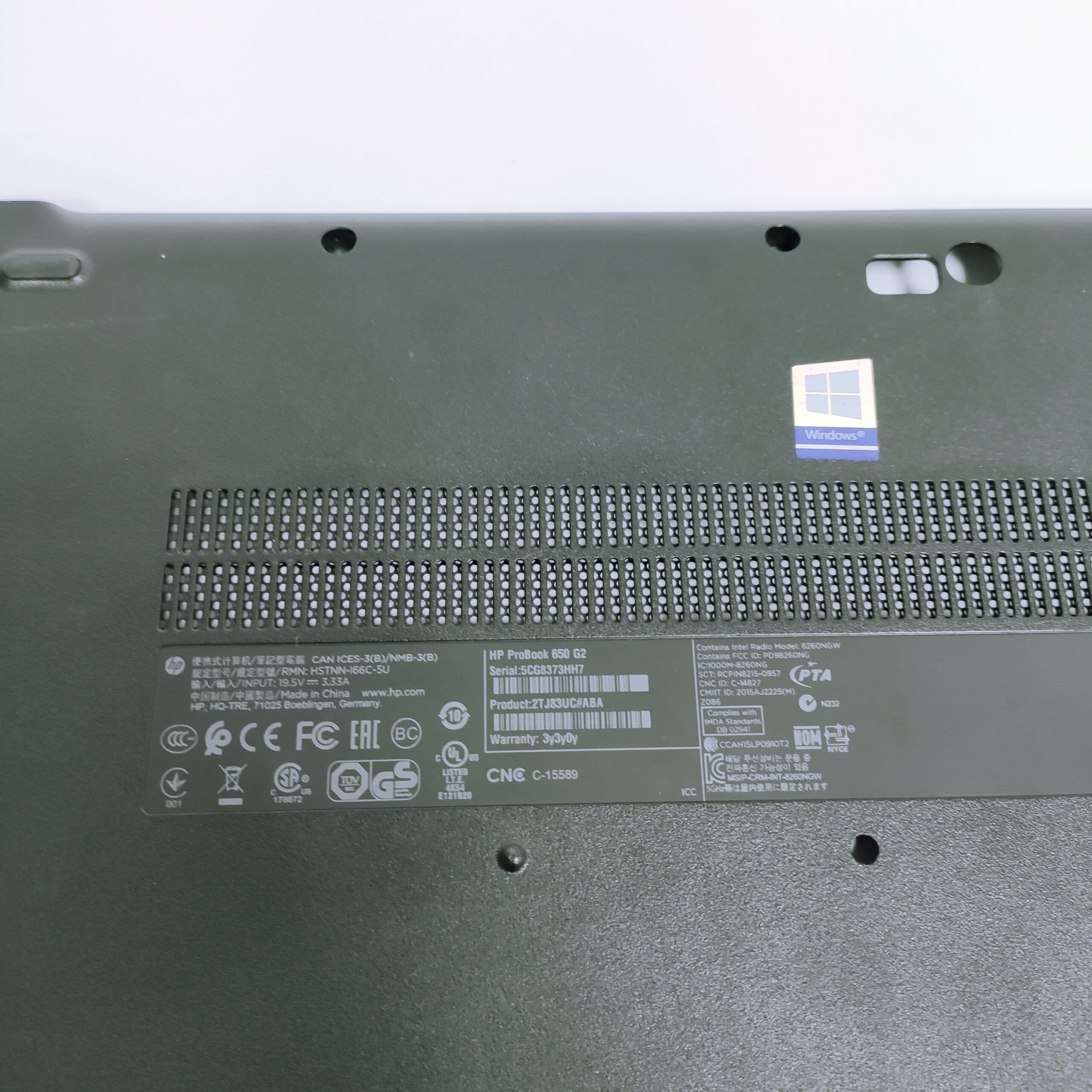 قاب کف لپ تاپ HP Probook 650 G2 — تصویر ۸