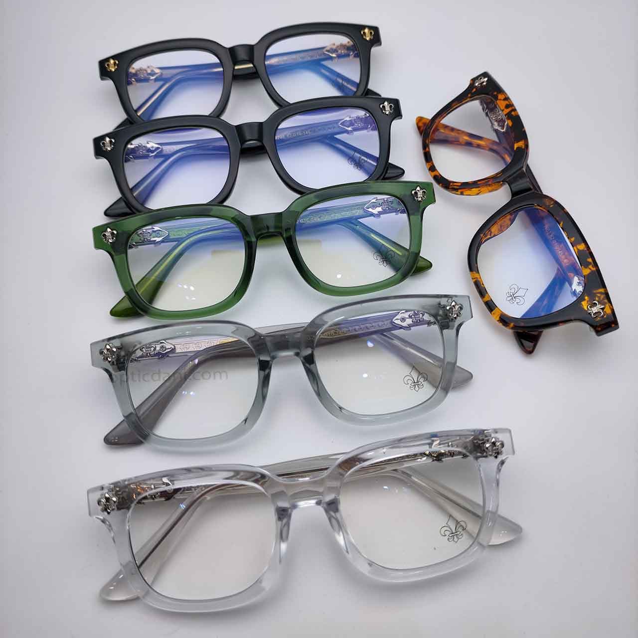 فریم عینک طبی کروم هارتز کد Chrome Hearts 9203 — تصویر ۹