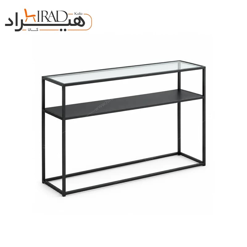 کنسول فلزی صفحه شیشه ای طبقه دار هیراد مدل B151 — تصویر ۹