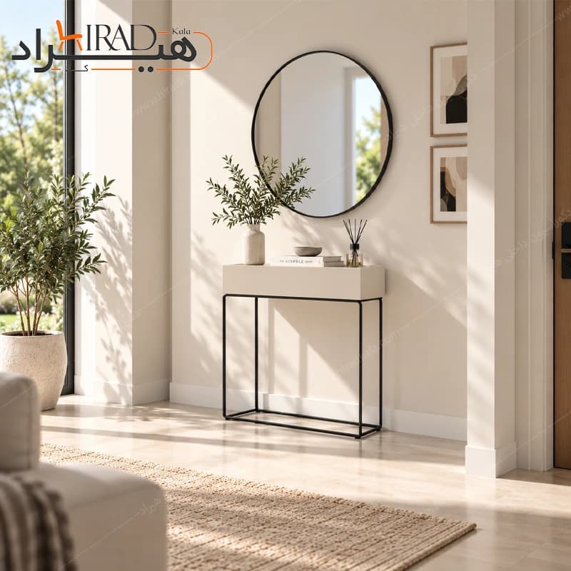 کنسول فلزی باکس دار سفید هیراد مدل B143 — تصویر ۸