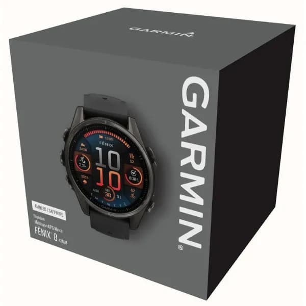 ساعت گارمین Fenix 8 -43 mm amoled sapphire Carbon grey — تصویر ۳