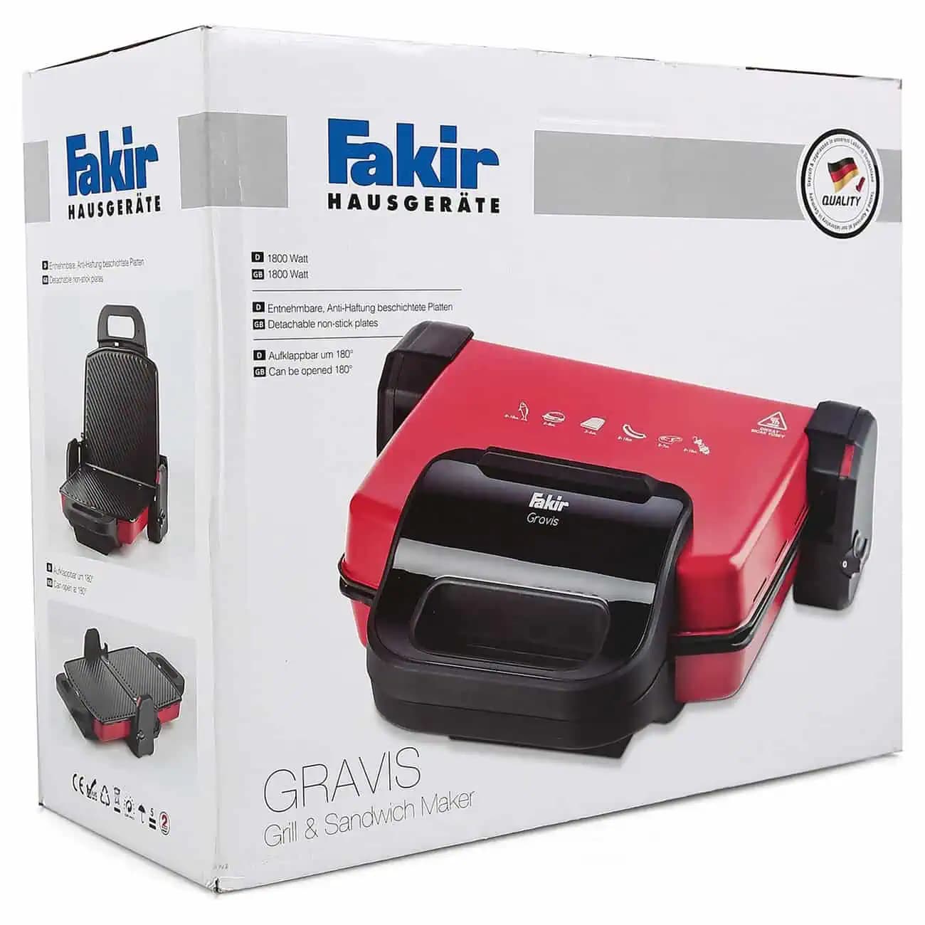 ساندویچ ساز و گریل فکر مدل گراویس Fakir Gravis — تصویر ۸