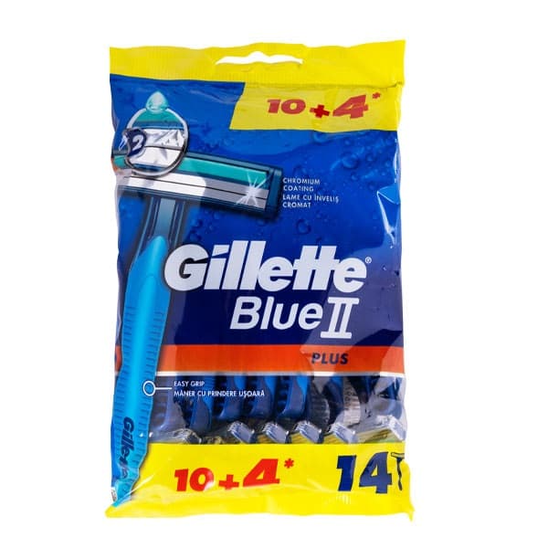 خودتراش 2 لبه ژیلت مدل PLUS بسته 14 عددی