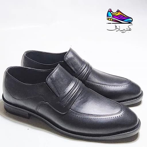 کفش تمام چرم طبیعی رسمی مردانه تبریز کد 334