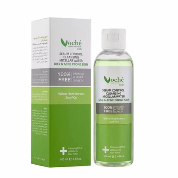 محلول پاک کننده آرایش وچه (مناسب پوست چرب و مستعد اکنه) 100ml — تصویر ۲
