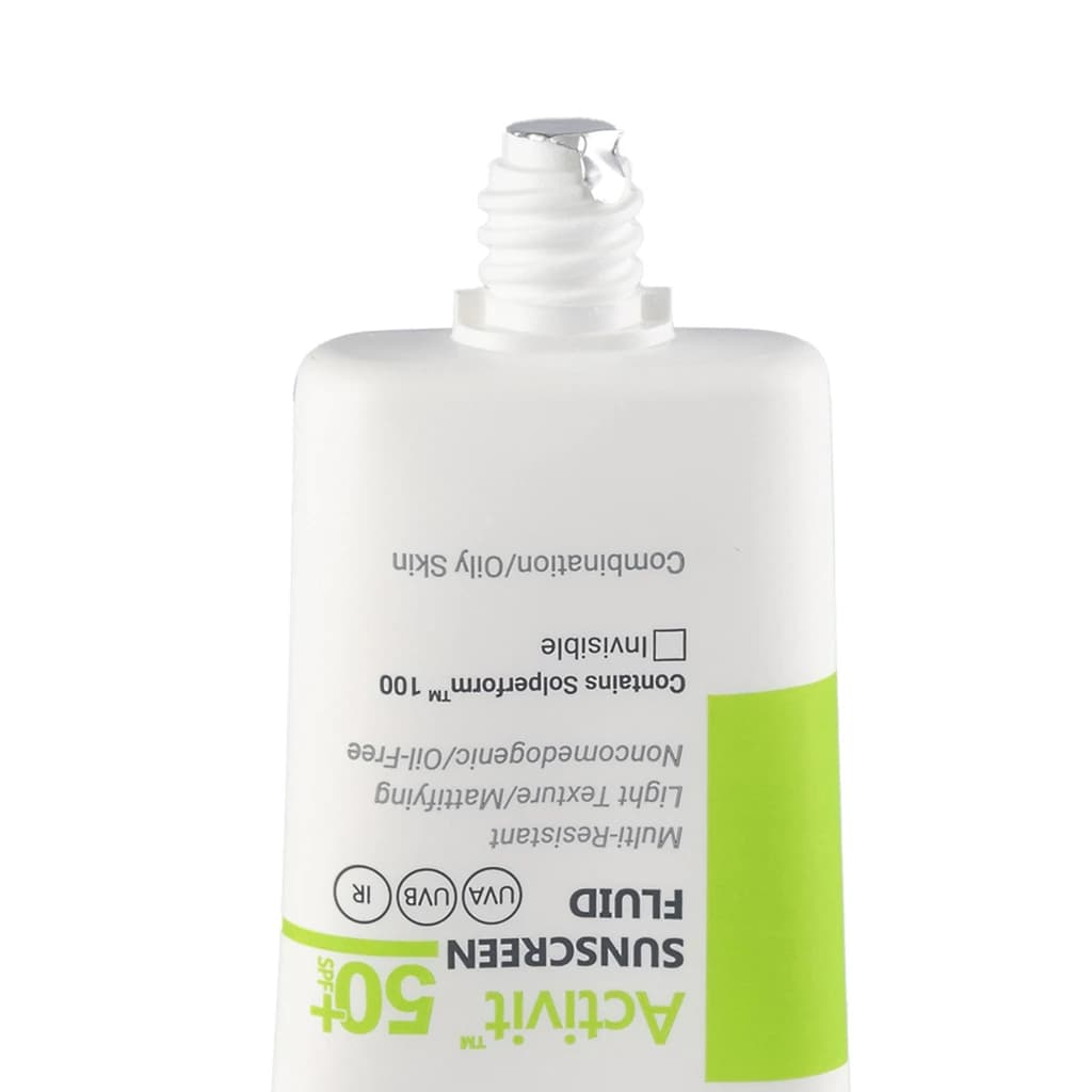 فلوئید ضد آفتاب بی رنگ ویتالایر مدل Activit با SPF50 مناسب پوست چرب حجم 50 میلی لیتر — تصویر ۴