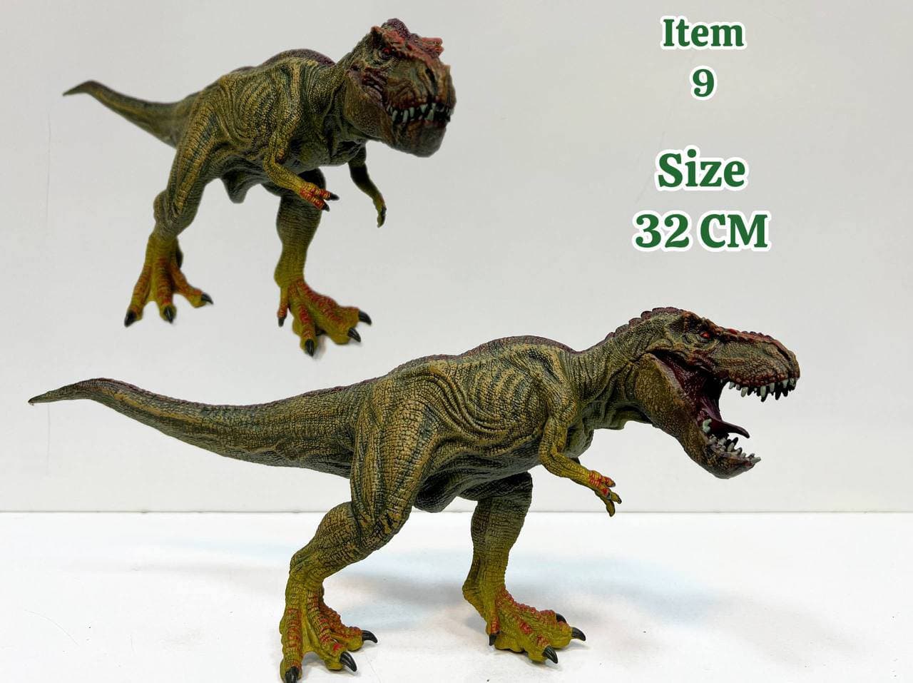 فیگور دایناسور تیرکس (Tyrannosaurus Rex) فک متحرک 32 سانتی — تصویر ۶