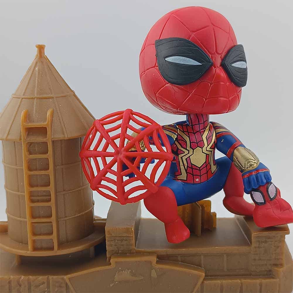 فیگور مرد عنکبوتی (اسپایدرمن) Spider Man به همراه قلعه مجموعه 5 عددی — تصویر ۸