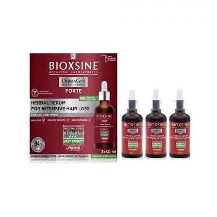 سرم ضد ریزش بیوکسین Bioxcin قرمز مدل فورت Forte پک سه عددی حجم 3*50 میل — تصویر ۵