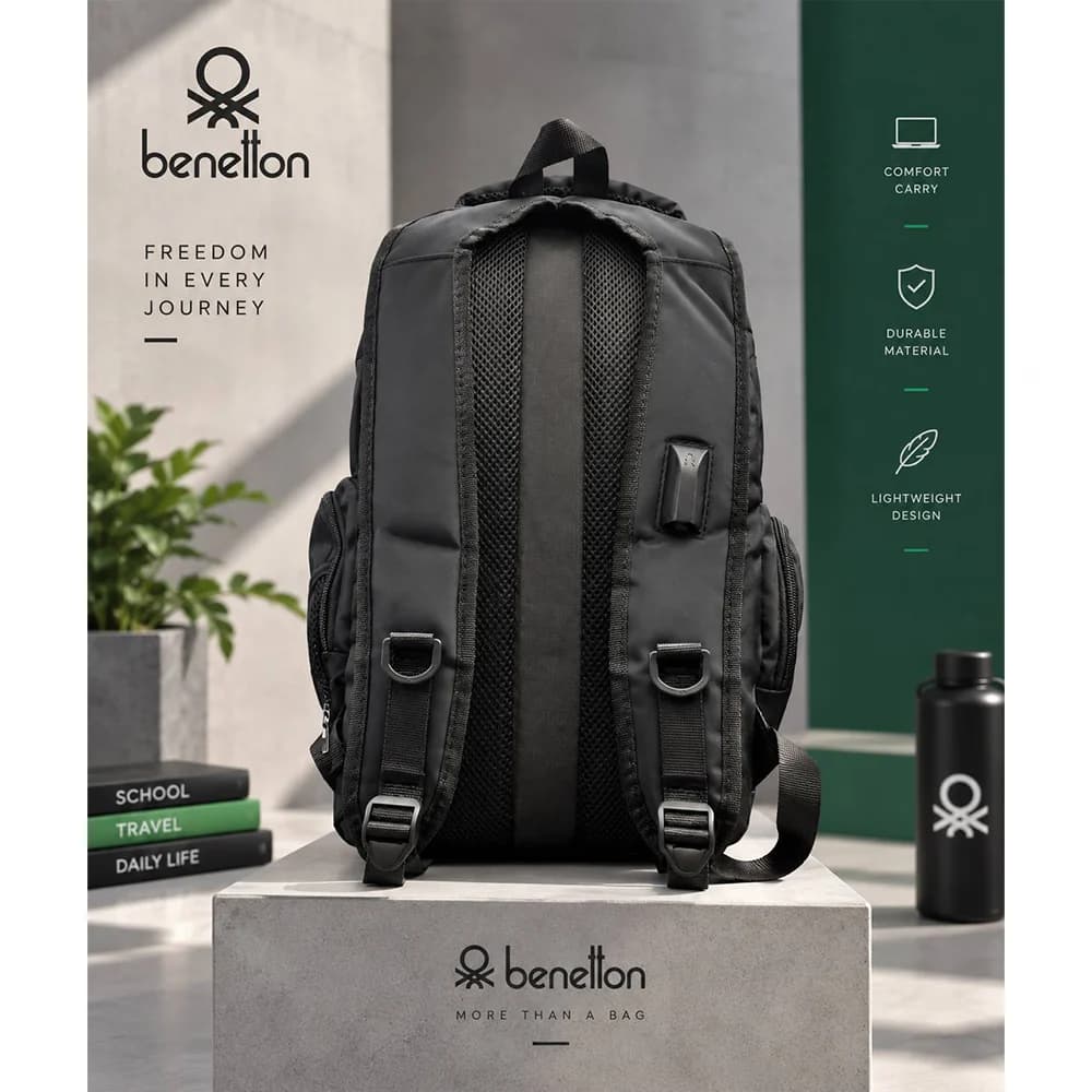 کوله پشتی لپ تاپ benetton کد 7131 — تصویر ۲