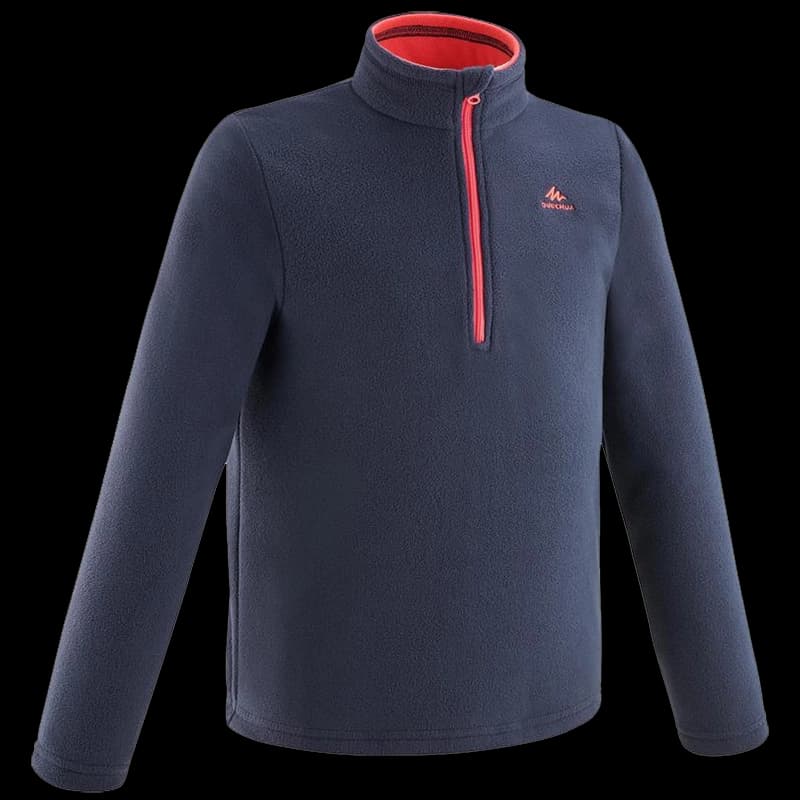 پلار نیم زیپ کچوا بچه گانه مدل Quechua Fleece MH100 Kid — تصویر ۹