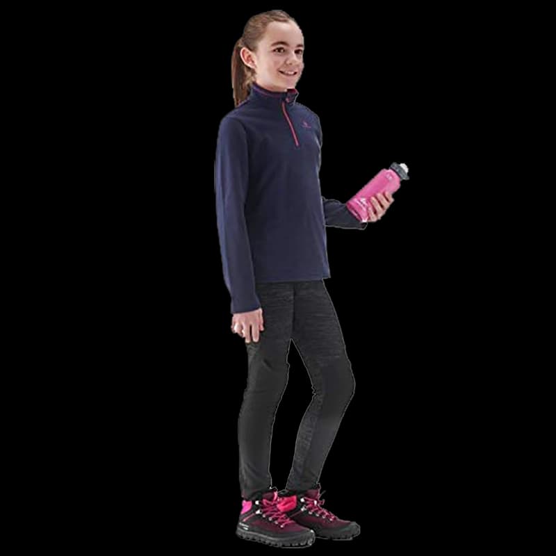 پلار نیم زیپ کچوا بچه گانه مدل Quechua Fleece MH100 Kid — تصویر ۵