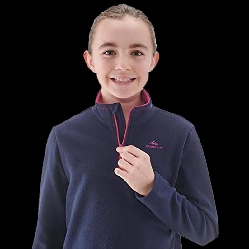 پلار نیم زیپ کچوا بچه گانه مدل Quechua Fleece MH100 Kid — تصویر ۶
