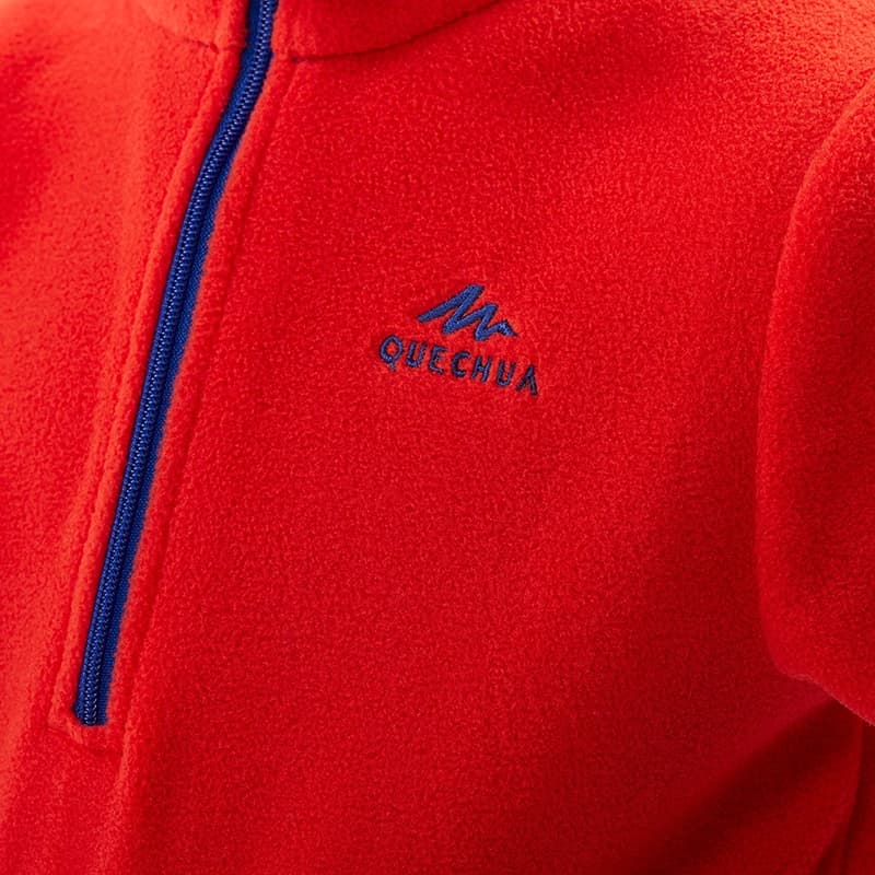 پلار نیم زیپ کچوا بچه گانه مدل Quechua Fleece MH100 Kid — تصویر ۸