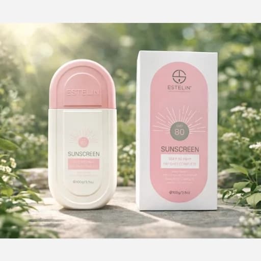 کرم ضدآفتاب ضدلک استلین صورتی SPF90 وزن 100 گرم | Estelin Fade Spots & Brightening Sunscreen SPF 90 — تصویر ۶