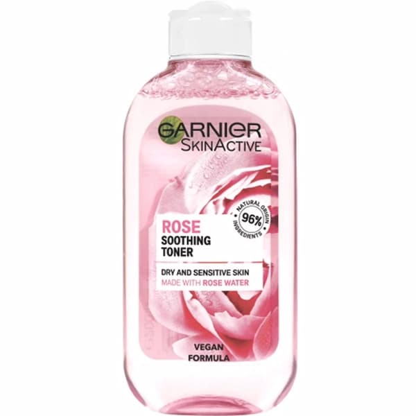 تونر گل رز گارنیر مناسب پوست خشک و حساس 200 میل GARNIER Rose Toner — تصویر ۲