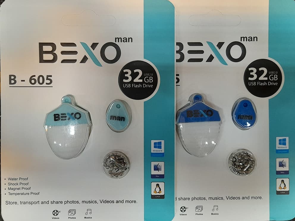 فلش مموری بکسو مدل B-605 ظرفیت 32 گیگابایت USB 2.0 طرحدار بدنه سیلیکونی — تصویر ۲