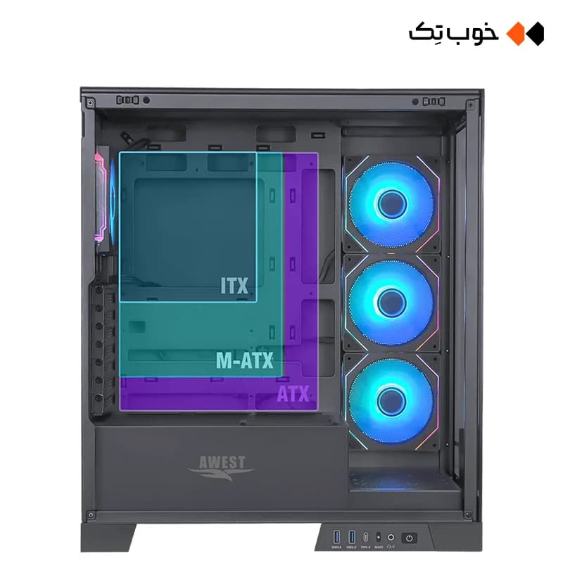 کیس گیمینگ اوست مدل GT-AQ16 — تصویر ۱۱