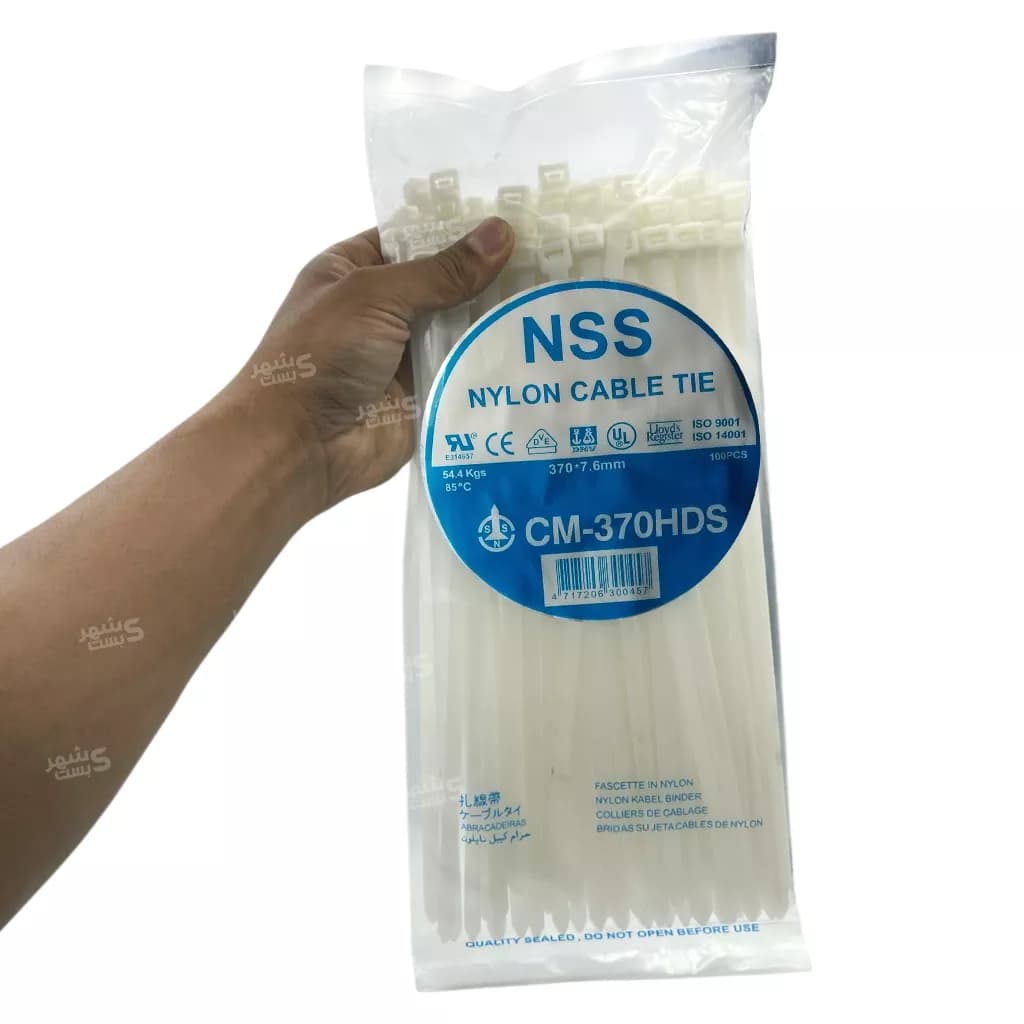 بست کمربندی پلاستیکی ان اس اس 37سانتیمتر عرض 7.6میلیمتر (NSS) — تصویر ۱۰