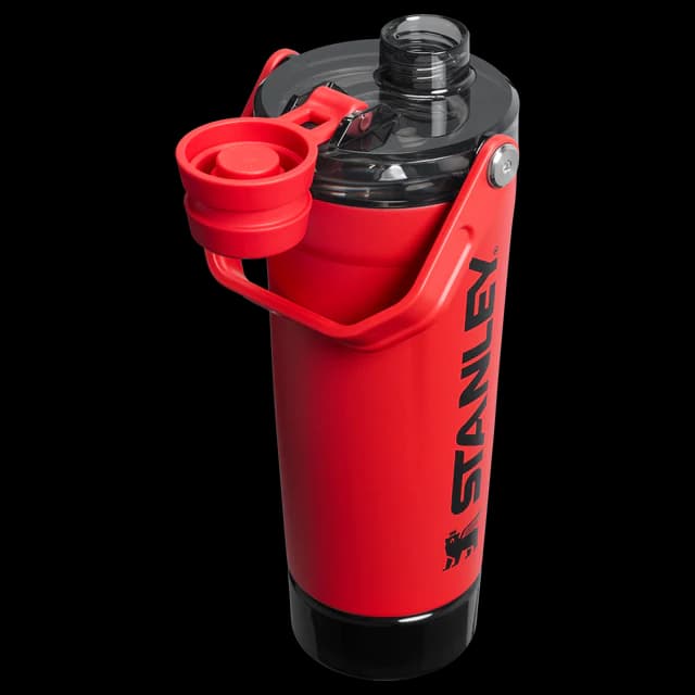 شیکر استنلی STANLEY ACTIVATE SHAKER BOTTLE مخزن دار (قرمز) — تصویر ۲