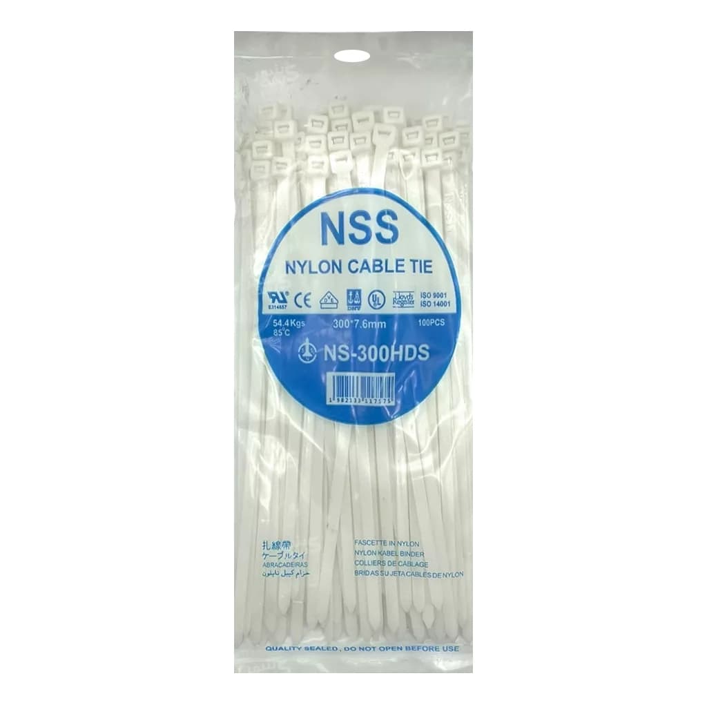 بست کمربندی پلاستیکی ان اس اس 30سانتیمتر عرض 7.6میلیمتر (NSS)