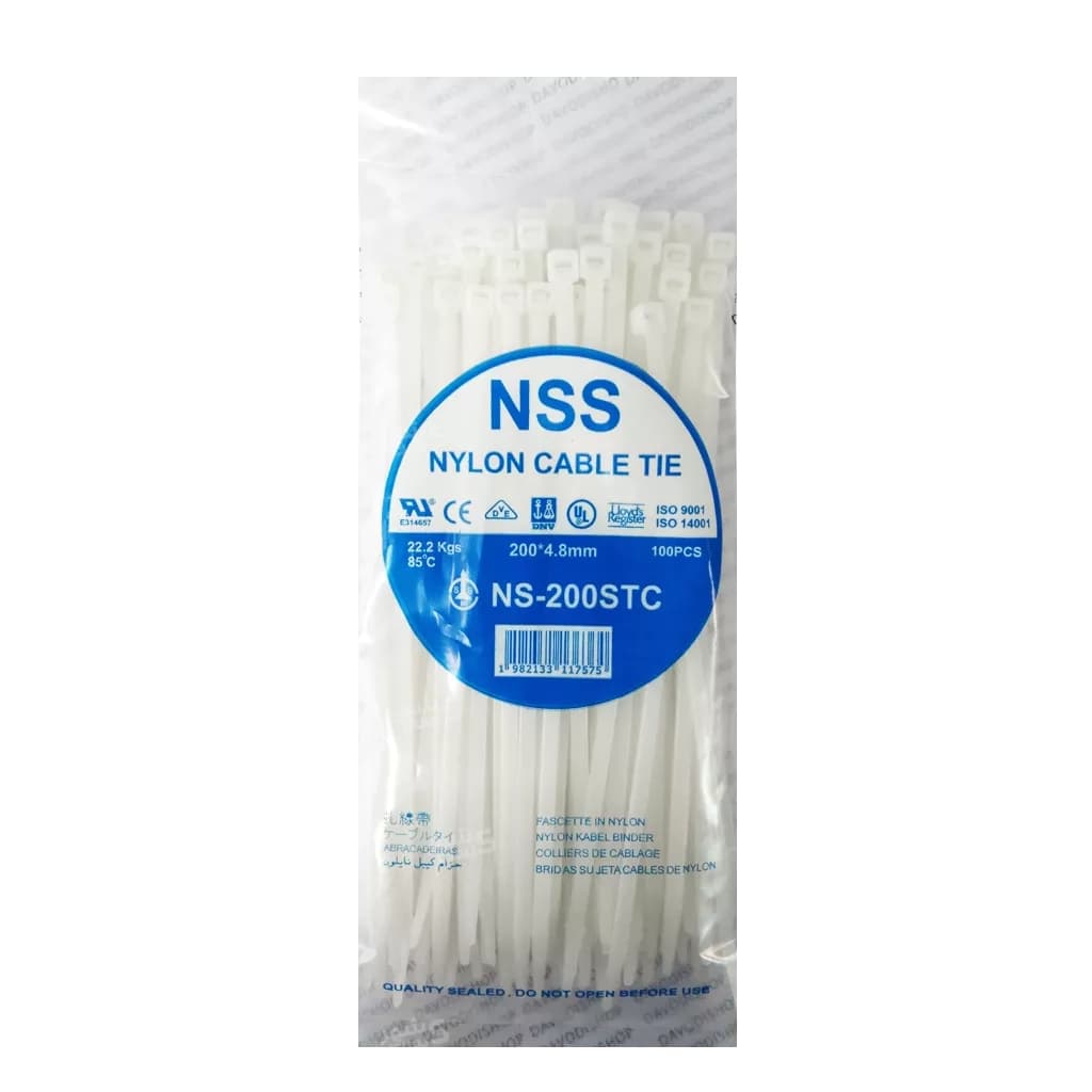 بست کمربندی پلاستیکی ان اس اس 20سانتیمتر عرض 4.8میلیمتر (NSS)