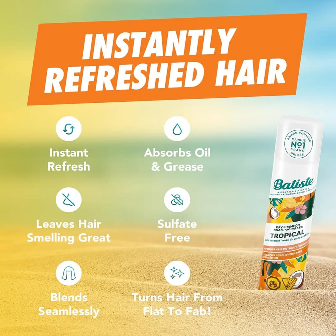 شامپو خشک مدل Tropical باتیسته — تصویر ۶