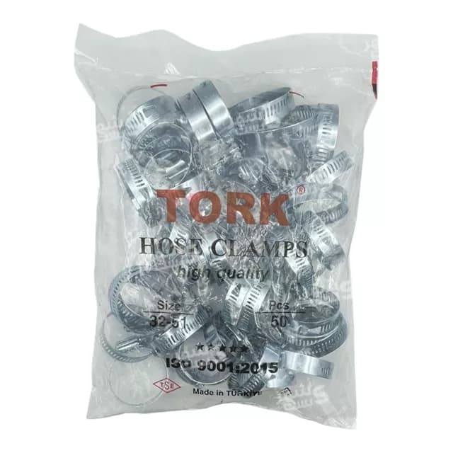 بست شلنگ فلزی سایز 32/51 میلیمتر برند ترک (TORK) — تصویر ۸