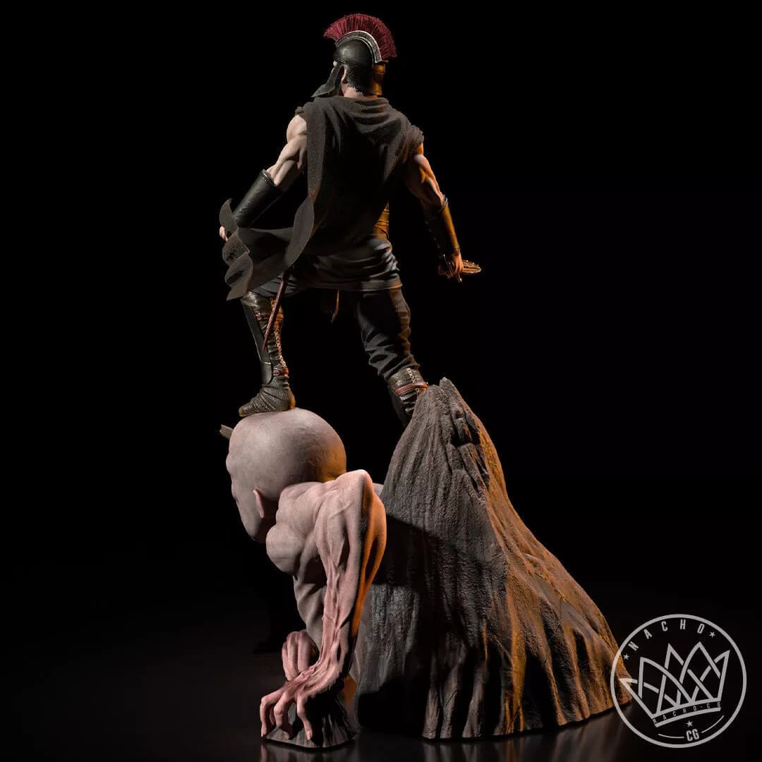 ⚔️ فیگور کلکسیونی اودیسه نبرد با سایکلوپس (Odyssey vs Cyclops) ارتفاع ۴۰ سانتیمتر | جنس PLA+ — تصویر ۱۲