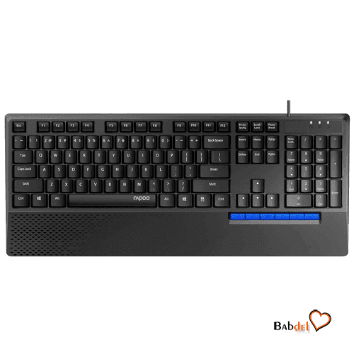 کیبورد با سیم رپو مدل KEYBOARD RAPOO NK2000 — تصویر ۵