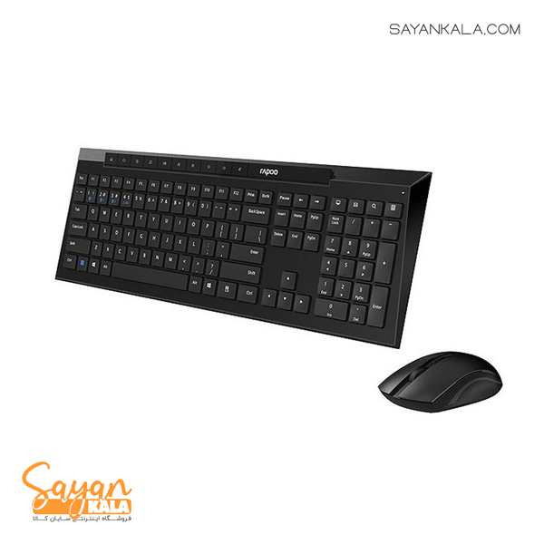 کیبورد و ماوس بی سیم رپو مدل Keyboard and Mouse RAPOO Wireless 8210M — تصویر ۴