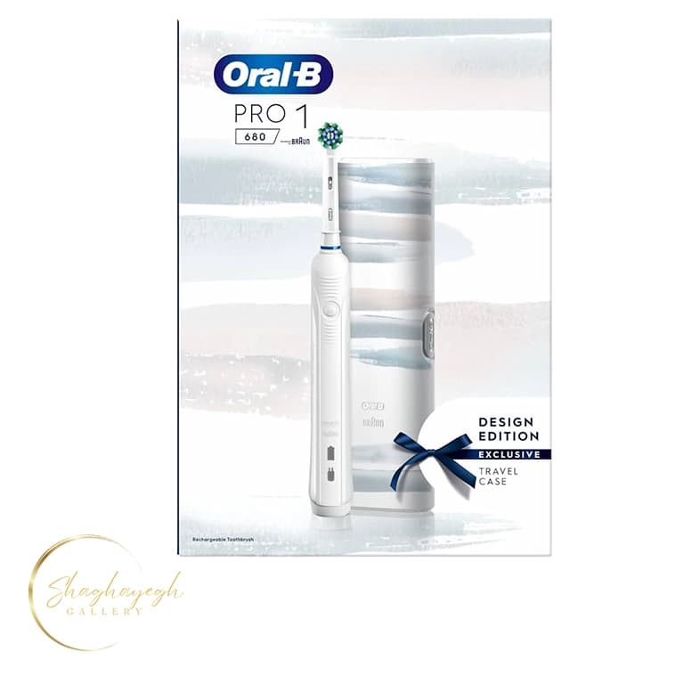 مسواک برقی پرو ۱ ۶۸۰ اورال بی Oral B Pro 1 680 Design Edition Rechargeable Electric Toothbrush — تصویر ۲